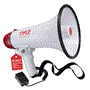 Pyle - PMP42BT , Sound and Recording , Megaphones - Bullhorns , Bluetooth Megaphone - PA Megaphone Speaker with Wired Microphone, Siren Alarm Mode, MP3/USB/SD Readers